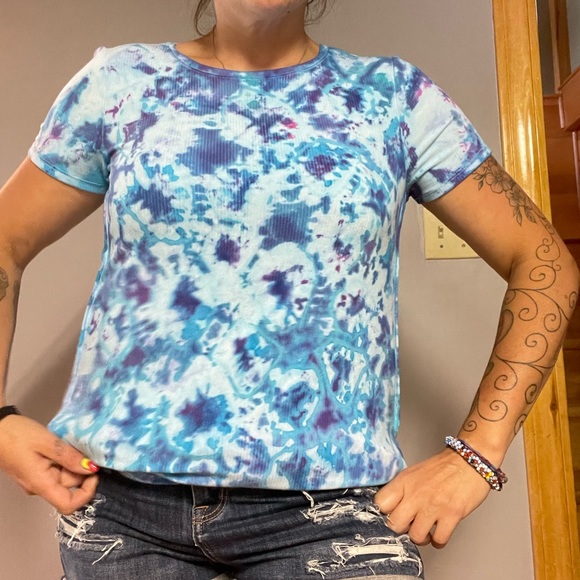 JRSDesignsltd Tops - Tye dye tunic t-shirt